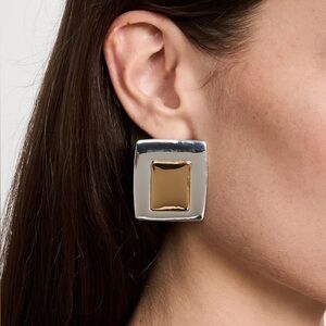 Heaven Mayhem Plate Earrings Mixed Metal